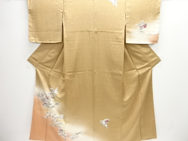 地紙に鳳凰・花模様訪問着